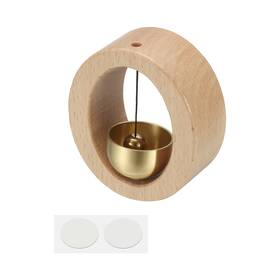 Zaplyte 676766583431 1 Set Shopkeepers Bell Wood Door Chime Hanging Beige O Shape