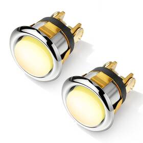 747963 Zelphvt Lighted Doorbell Button Replacement 2 Pcs Round Led Door Bell Push Buttons W