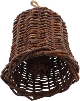 41aw4003gwitjw Zerodeko Woven Rattan Bell Pendant For Room Hanging Decor Shape