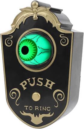 Zeronepxh8zymf7s-11 Zerone Halloween Oneeyed Doorbell Eyeball P018 One-eyed Black