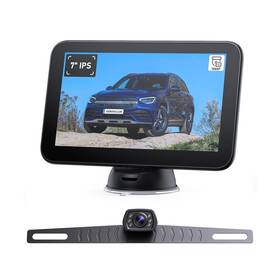 Zeroxclub 742089476924 Wired Backup Camera Kit With 7 Inch Monitor Hd 1080p Display For Car Truck/picku