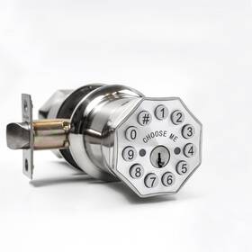 E030-aay Zevaway Door Knob With Keypad And Key Keyless Entry Lock Smart Digital Unl