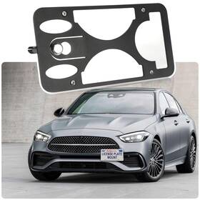 6526 Zhsherli No Drill License Plate Holder Compatible With Mercedes-benz C Class Sedan/wag