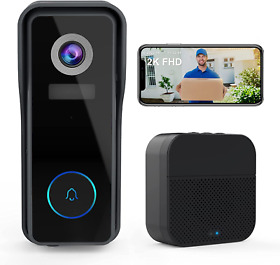 Zumimall Wifi Video Doorbell Camera With Chime 30s Voice Message