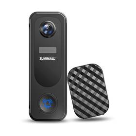Zumimall-p8 Zumimall 3mp Security Battery Video Doorbell Night Vision Chime Included - P8