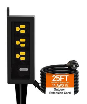 Ip69 Zzj 717021629249 Outdoor Power Strip Weatherproof Grade Waterproof Surge Protector