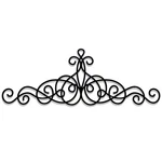 Zhengmy 15.7 X 5.5 Inch Rustic Metal Scroll Wall Art 13.7"L 10.6"W, Black. Fixed Price $14.76.