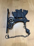 Vintage Flying Pig Heavy Cast Iron Farm Bell Mounting Wall Door Bracket Design*. Fixed Price $75.00.