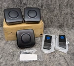 Wireless Doorbell 3 Receivers 2 Push Buttons, Physen Waterproof Chime Kit. Fixed Price $19.99.