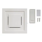 Wireless Plug In Home Entry Push Button Chime Kit Battery Set. Fixed Price $19.95.
