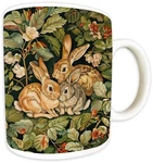 Doe And Kits Rabbits William Morris Mug 9.5CM Factory New With Box. Fixed Price $14.96.