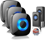 Timbre Inalambrico Impermeable Con 3 Receptores Para Casa Apartamento New. Fixed Price $69.34.