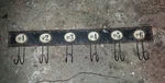 Antique Servant's Bell Decorative Box Metal Wall-mounted W/ Hooks Added. Fixed Price $50.00.