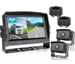 1080P 9" Wired Backup Camera System, 9-INCH Dvr Dual Split Screen Monito.... Fixed Price $145.00.