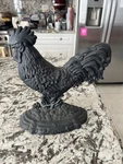 Vtg Cast Iron Rooster Doorstop Country Farmhouse Decor. Fixed Price $35.00.
