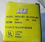 Lee 323M, Va, 120X16 Volt, Transformer- T1007 New In Box. Fixed Price $15.49.