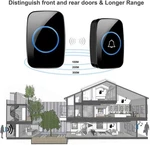 Wireless Doorbell Eu/us Plug 300M Remote Control Waterproof 433 Frequency Throug. Fixed Price $11.49.