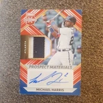 2022 Panini Elite Extra Edition Michael Harris Rookie Patch/auto #d 37/49. Fixed Price $30.00.