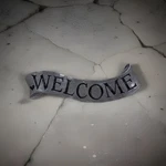 Carson Pewter Welcome Sign Hanging Plaque Wall Art Home Decor. Fixed Price $6.00.