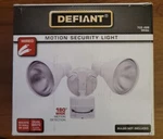 Defiant 180 Degree Wide Motion Detection Sensing Outdoor Security Light New. Fixed Price $26.99.