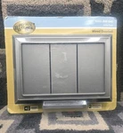 Hampton Bay Wired Doorbell Chime, Brushed Nickel Finish. Fixed Price $13.99.