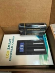 2 Pack Rechargeable Battery With Charger 3.7V 5000MAH Flat Top, Batteries For. Fixed Price $13.99.