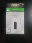 New Wireless Battery Operated Doorbell Kit With Push Button, White. Fixed Price $10.99.
