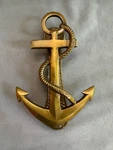 Handcrafted Solid Brass Nautical Ship Anchor Door Knocker/screws Rope Detail. Fixed Price $29.00.