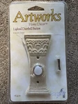 Stone Doorbell Button Artworks Roman Column Lighted Wired Angelo 76426 Halo Ring. Fixed Price $8.00.