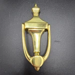 Polished Solid Brass Door Knocker Ives By Schlage Artisan Collection 7" X 3". Fixed Price $9.99.