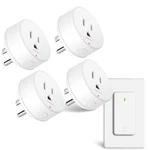 Greencyle Plug-in Light Switches With 1 Round Outlet, REMOTE+4 Outlets. Fixed Price $92.01.