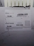Craftmade Cl-w Designer White Door Chime. Fixed Price $39.99.