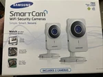 Samsung Smart Wifi Security Cameras SNH-1011ND Open Box -includes 2. Fixed Price $20.00.