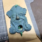 Flora & Fauna Solid Brass Green Man Doorbell Oorviewer Cover Patina Vintage New. Fixed Price $16.20.