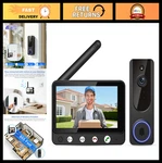 Wireless Video Doorbell Intercom System, 4.5" Indoor Monitor, Two-way Talk, Ai. Fixed Price $95.99.
