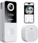 Iegeek J10 2K Wi-fi Video Doorbell, Wireless With Camera Alexa. Fixed Price $46.65.