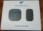 Ruffwell Wireless Doorbell, Black, With Receiver.. Fixed Price $13.00.