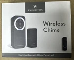 Wasserstein Wireless Doorbell Chime For Blink Video (1 Pack, Black). Fixed Price $25.00.