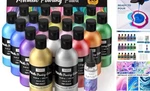 8.45OZ Metallic Acrylic Pour Paint Supplies Kit, Large Volume Ready 18 Colors. Fixed Price $90.89.