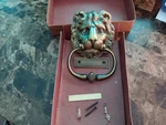 Vtg Lions International Brass Head Door Knocker 7.5" Usa Made New. Fixed Price $63.71.