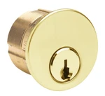 Kaba Ilco Mortise Cylinder Schlage Keyway, 1-1/8 5-PIN, Bright Brass. Fixed Price $17.80.