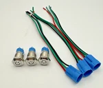 3 X 12MM Latch Push Button Switch 12V W/ Blue Led Pre-wired Connector. Fixed Price $12.99.
