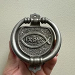 Cheerful Hearts Ichthys Christian Symbol Jesus Pewter Door Knocker Cph. Fixed Price $28.95.