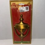 Vintage Ace 5300504 Solid Brass 7" Door Knocker Aldaba New Original Packaging. Fixed Price $12.60.