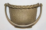 Brass Basket Door Knocker Woven Texture Spi Front 5" 4" Bolts. Fixed Price $39.99.