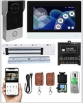 Smart Video Doorbell Intercom System 7" Touch Screen Wi-fi Monitor 1080P Camera. Fixed Price $89.00.