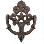 Cast Iron Star Door Knocker Rustic Western Scroll Design, Antique Finish. Fixed Price $19.95.