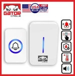 Wireless Doorbell Chime Waterproof Plugin Receiver Adjustable Volume 1000FT Loud. Fixed Price $11.89.