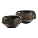 Uttermost 18191 Bronze Duo 11"W Ceramic Decorative Bowls - Set Of /. Fixed Price $213.60.