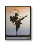 Golden Art Deco Dancer 16X20 Modern Expressionist Original Abstract Canvas New. Fixed Price $109.05.